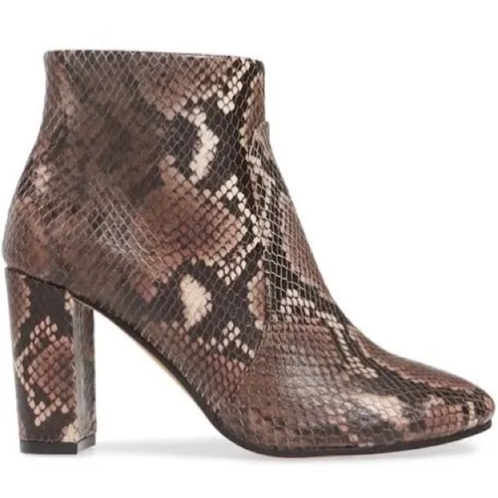Vince Camuto Sanstan Taupe Python Snake Print Ank… - image 2
